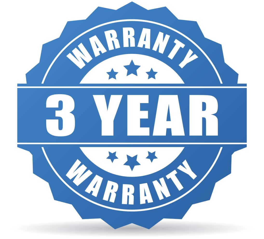 3 Years Of Complete Warranty (1 Year Free Standard Warranty + 2 Years Paid Extension)