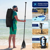 Aqua Spirit Aufblasbares Stand Up Paddle Board SUP Tempo Komplett-Set - 305x81x13cm/320x81x15cm - Erwachsene Anfänger/Experten - mit Rucksack, Leine, Paddel, Wickelauflage und 2 Jahre Garantie